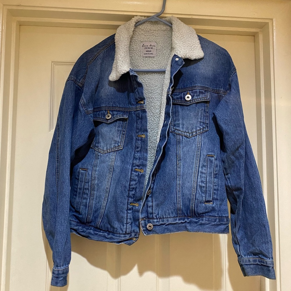 Denim Jacket with partial lining